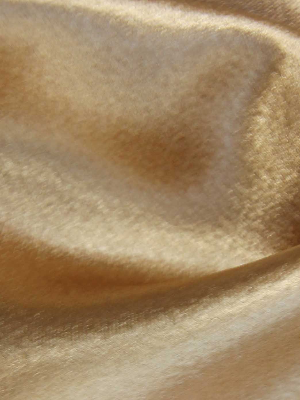 Goldfarbener Polyester-Krepp-Rückensatin – Desire