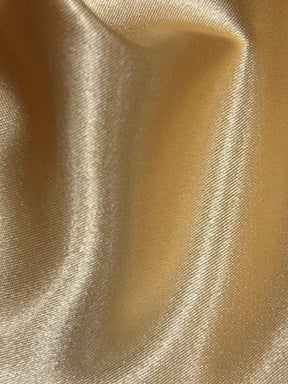 Goldfarbener Polyester-Stretch-Satin – Empathy