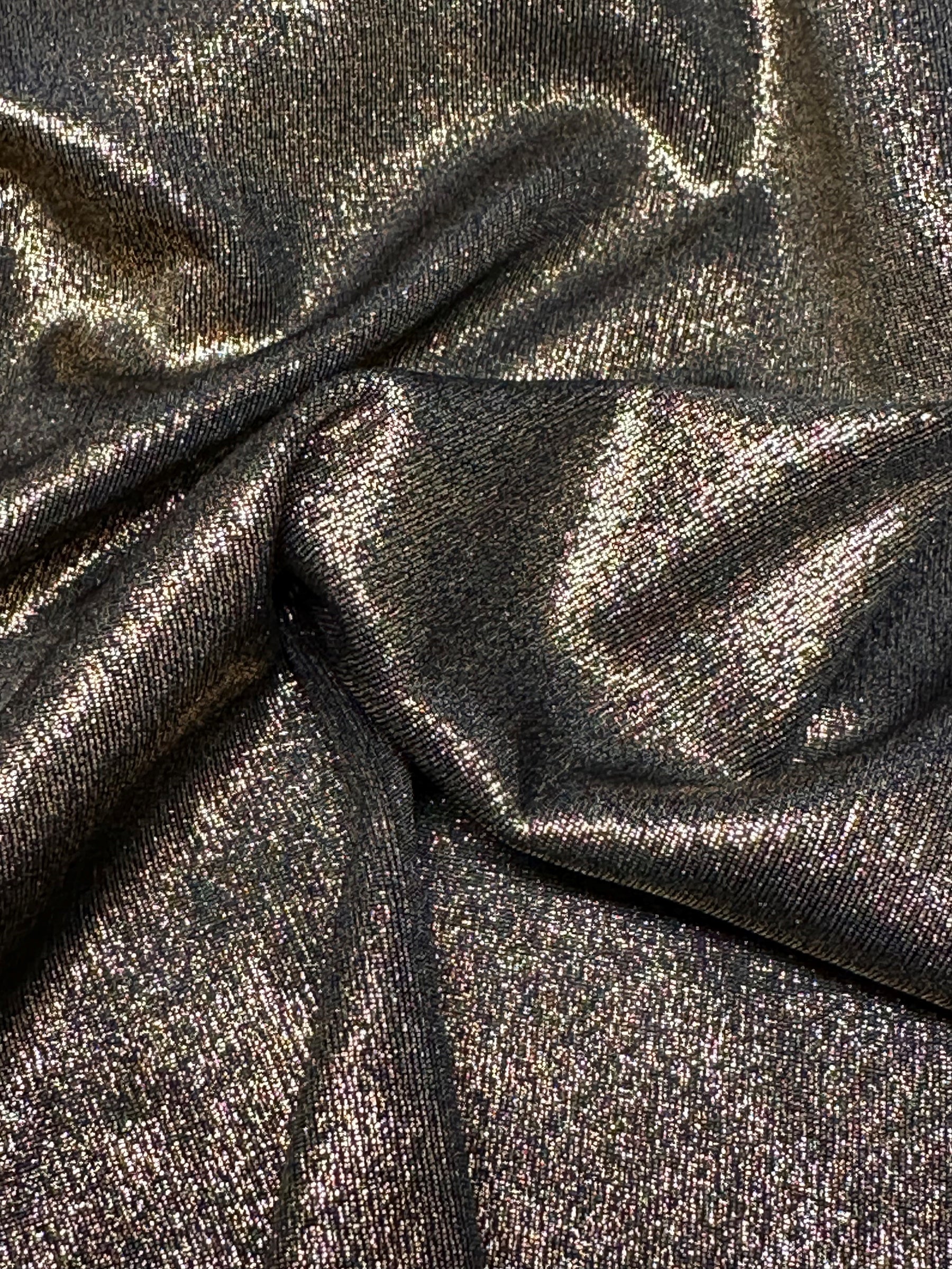 Silberner Strick in Wet-Look-Optik - Virginia