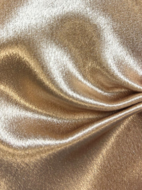 Goldfarbener Polyester-Krepp-Rückensatin – Desire