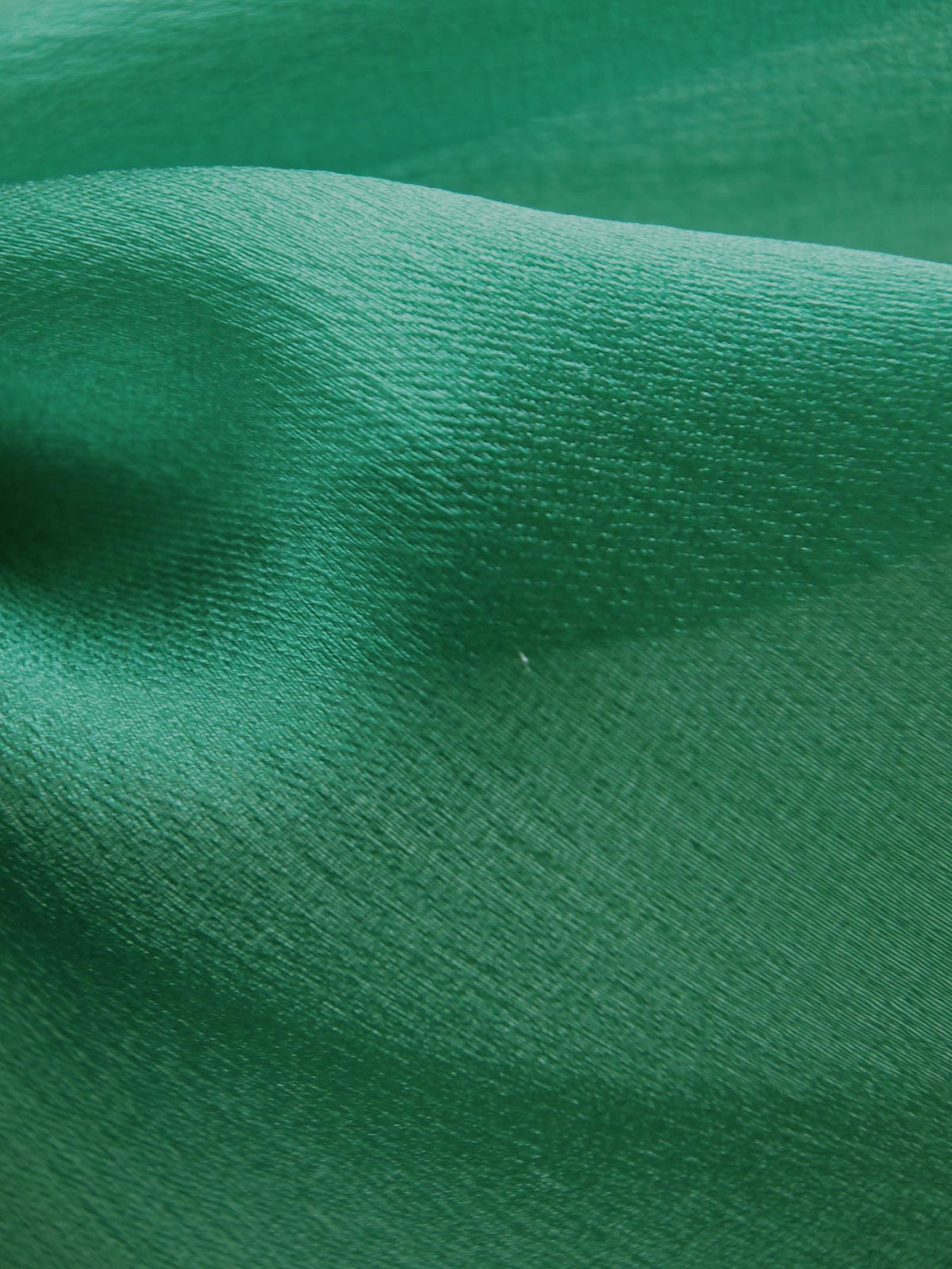 Grüner Polyester-Organza-Satin – Glück