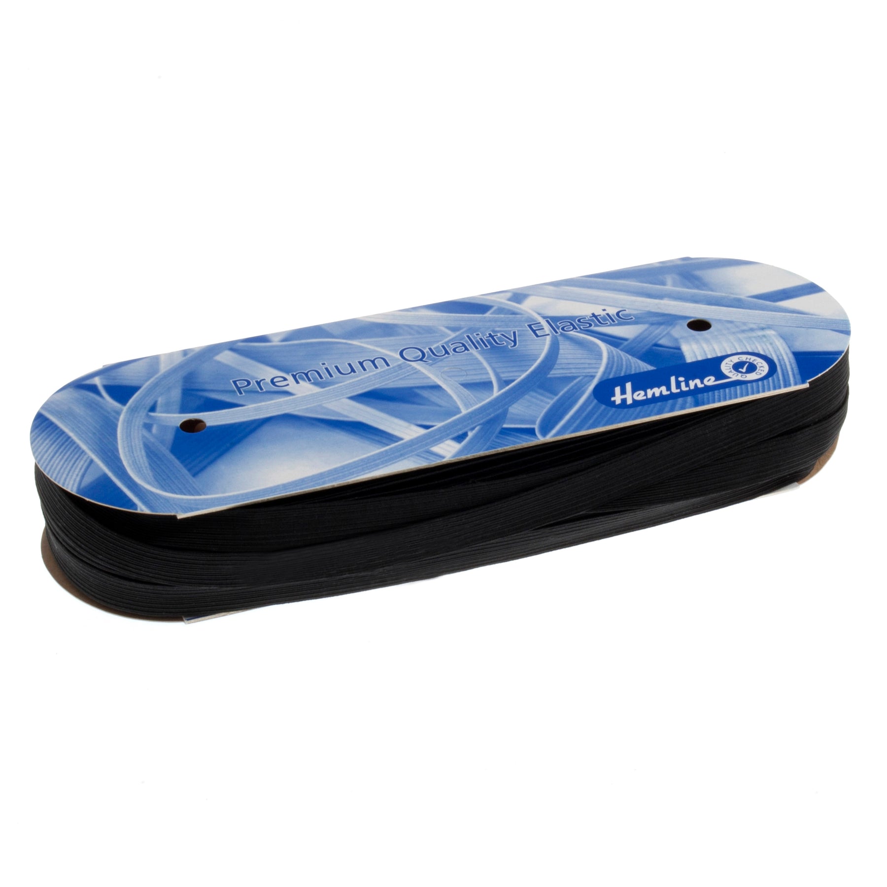 Schwarzes, 12 mm breites, kochfestes Gummiband - HA6012