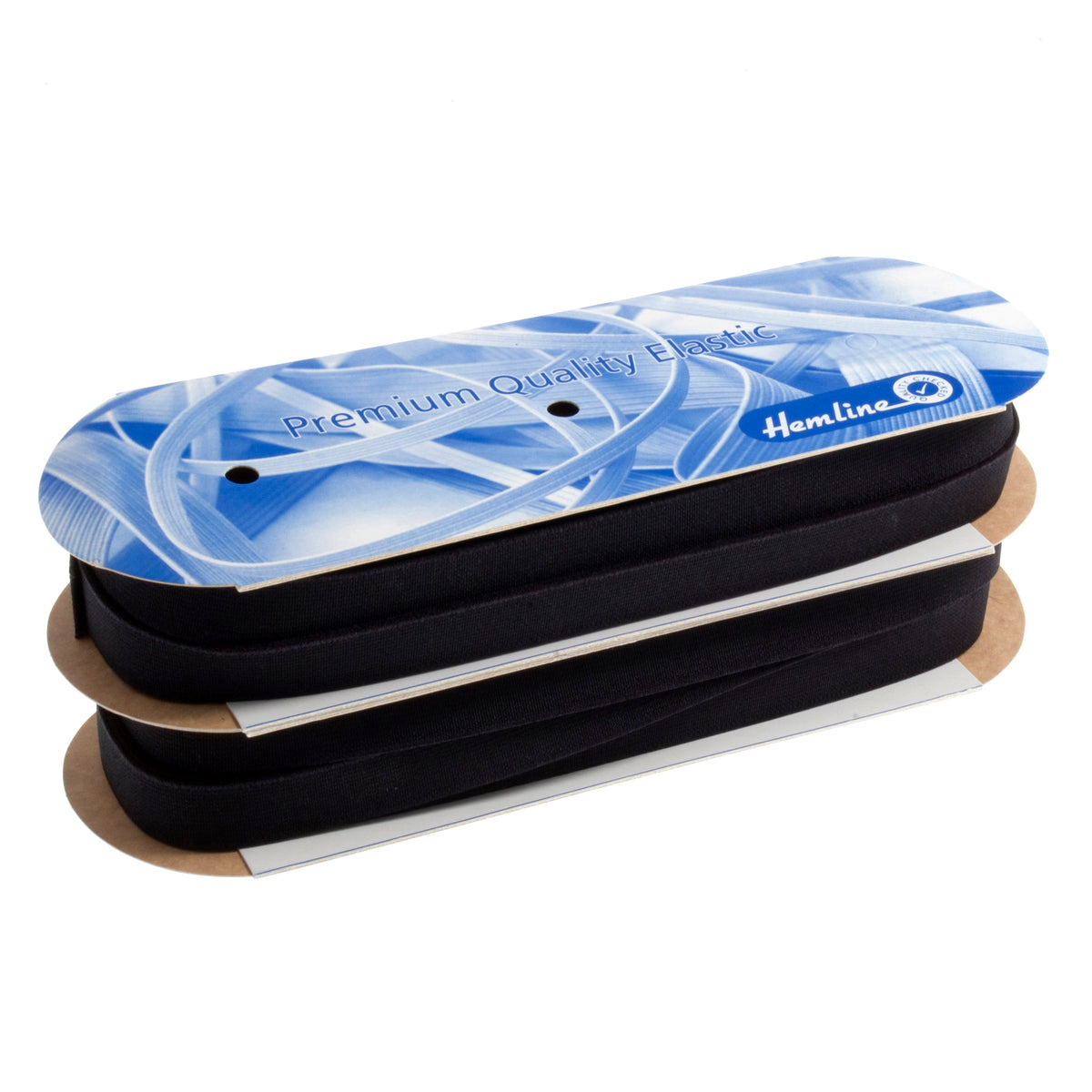 Schwarzes, 20 mm breites, kochfestes Gummiband - HA6020