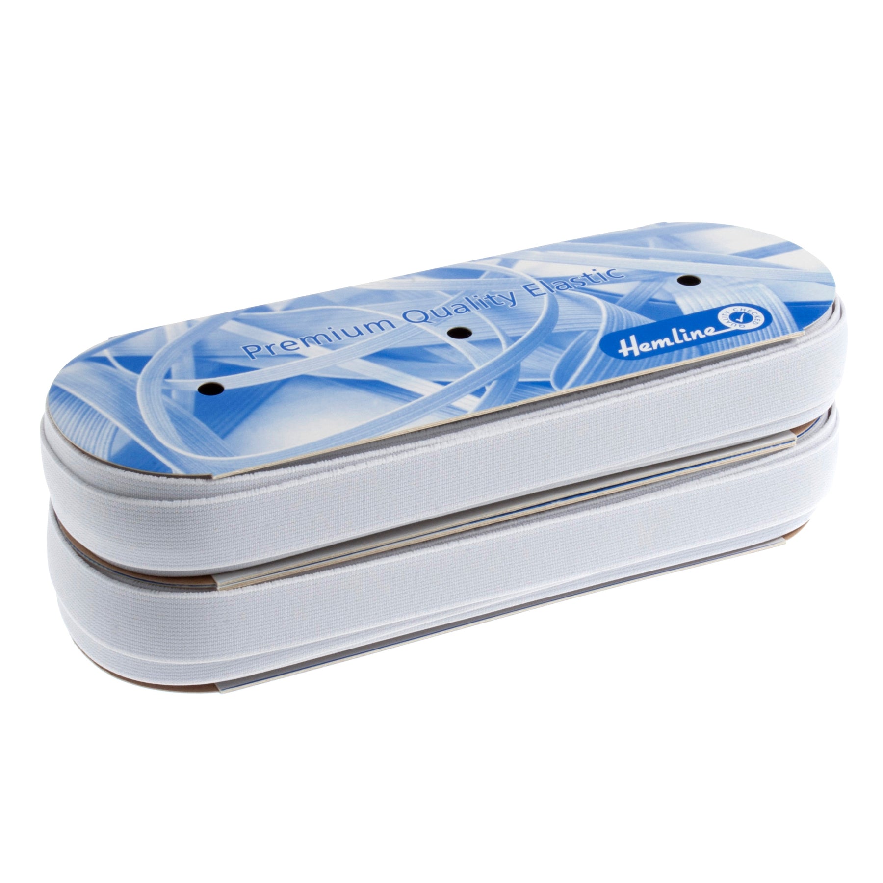 Weißes, 25 mm breites, kochfestes Gummiband - HA6025