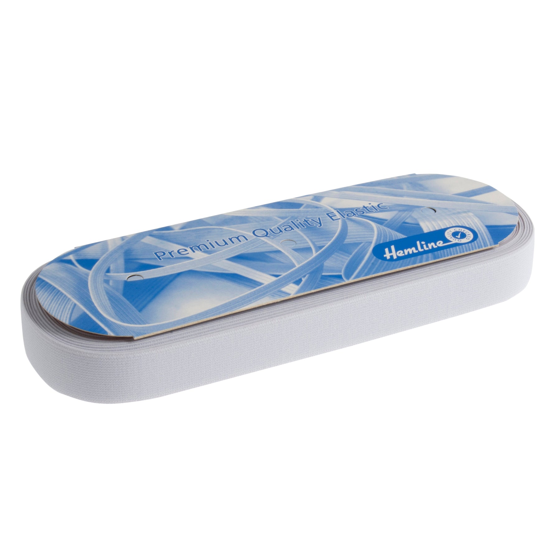 Weißes, 32 mm breites, kochfestes Gummiband - HA6032