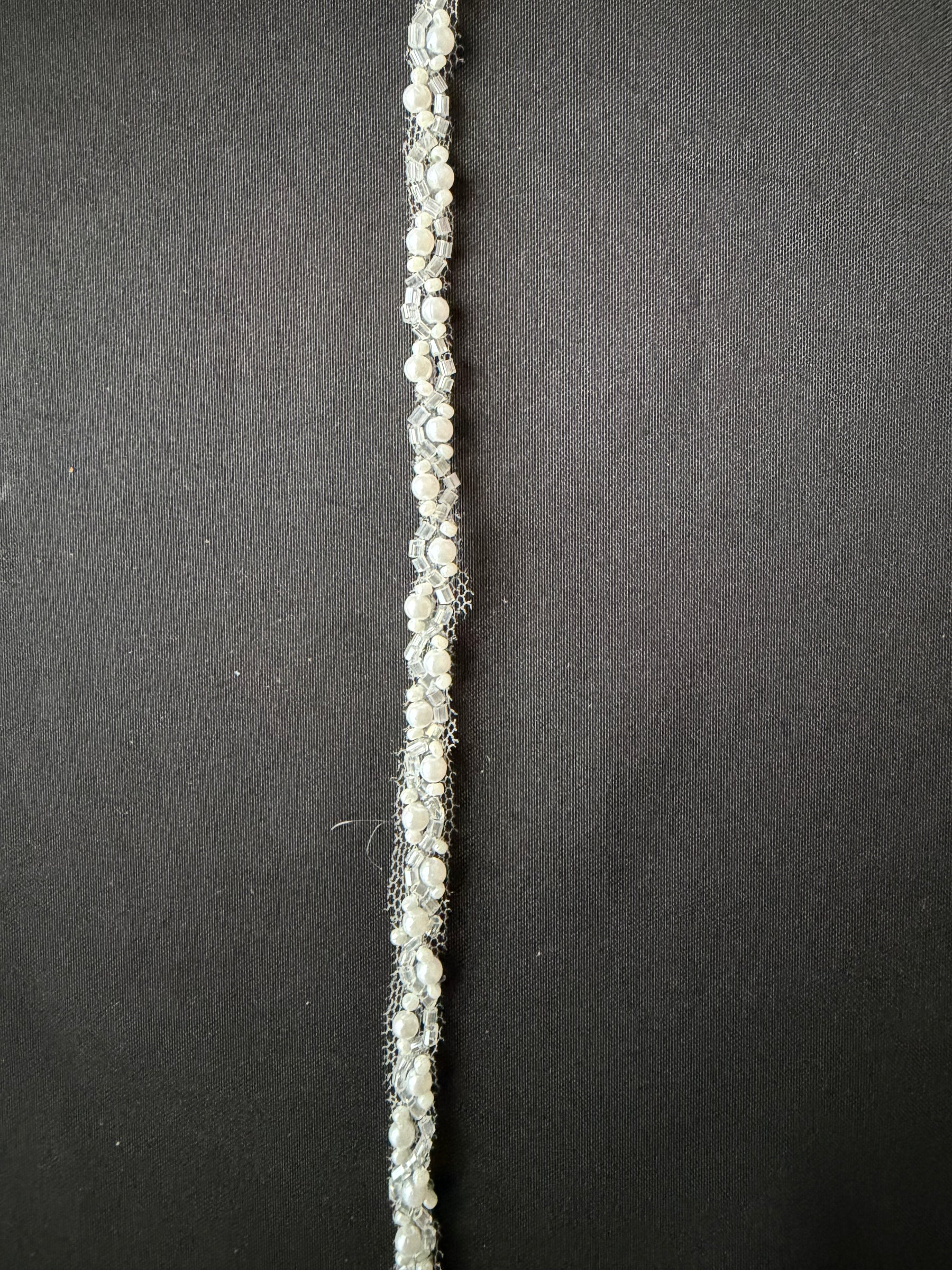 Ivory Beaded Dress Trim - EH2039