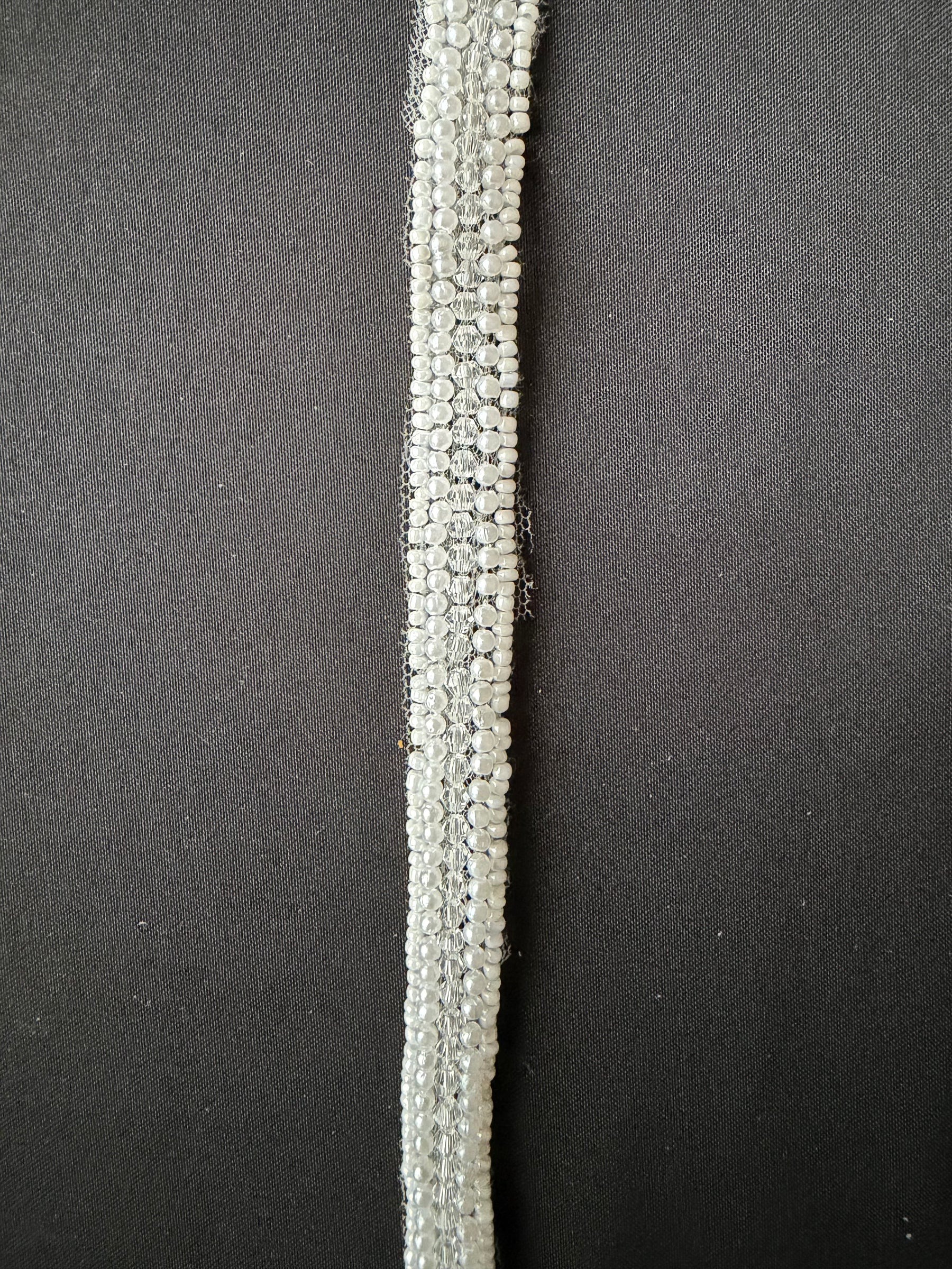 Ivory Beaded Dress Trim - EH2041