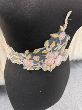 Pfingstrosenrosa Spitzenbesatz – Jessica