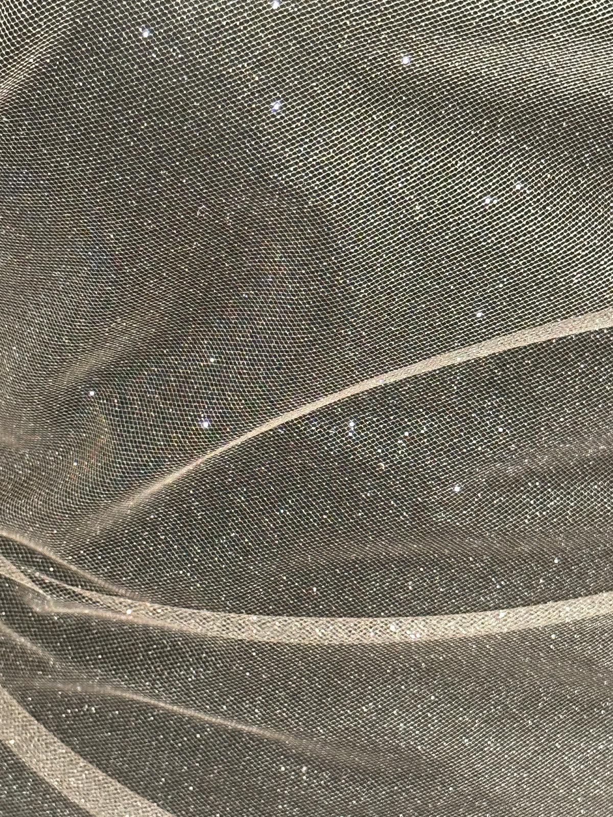 Elfenbeinfarbener Glitzertüll - Scalaway 