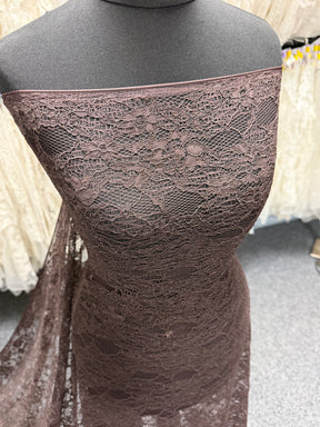 Chocolate Corded Lace - Landon