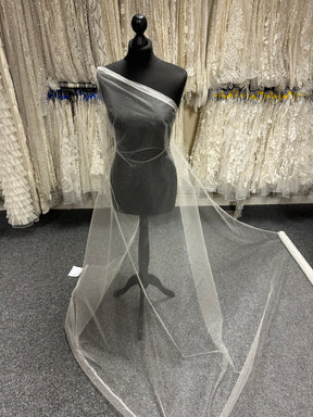 Elfenbeinfarbener Glitzertüll - Scalaway 