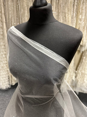 Elfenbeinfarbener Glitzertüll - Scalaway 