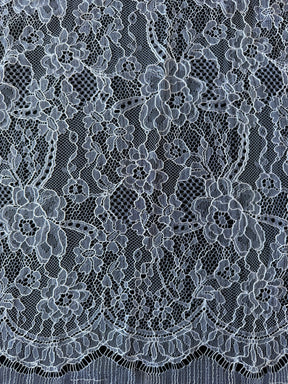 White Leavers Lace - P884