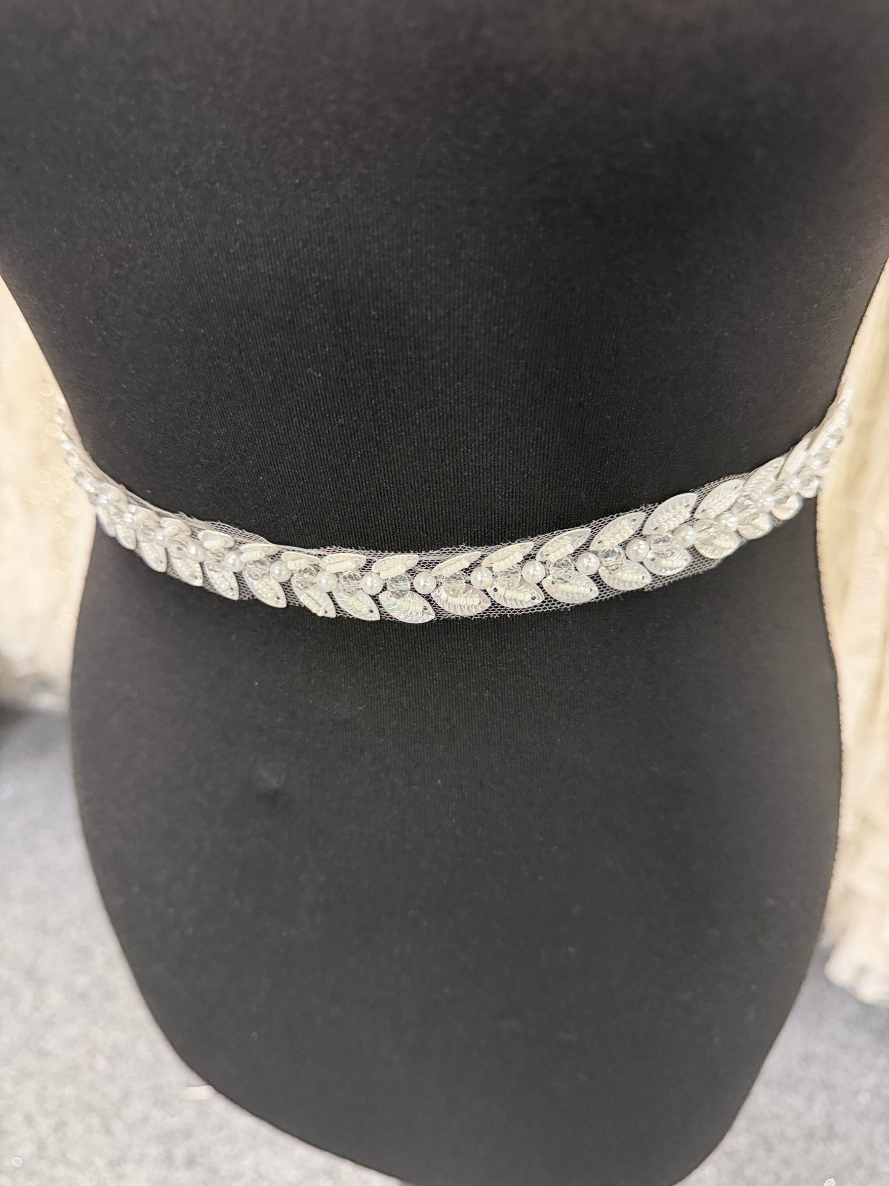 Ivory Beaded Dress Trim - EH2038