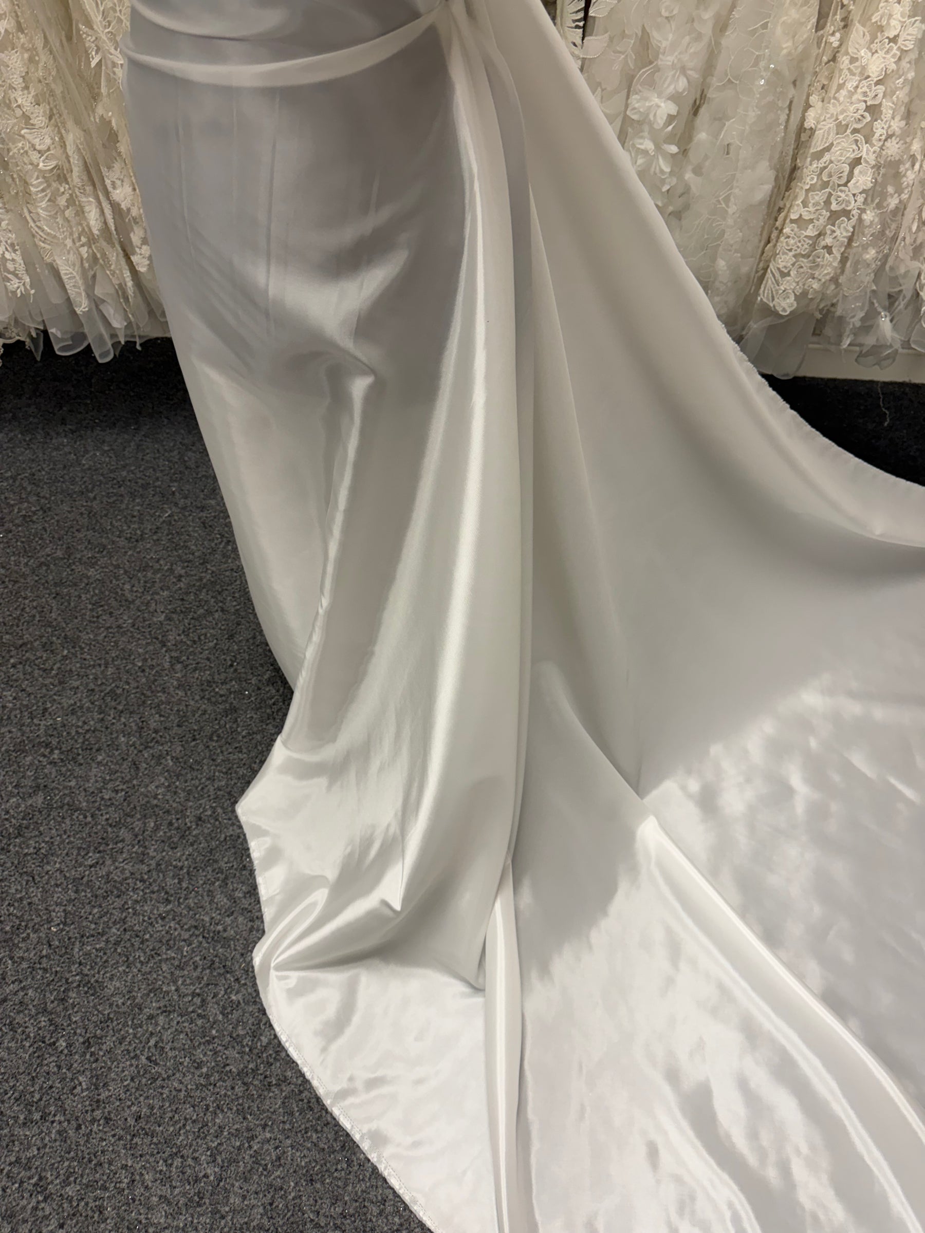 Deluxe Elfenbein Acetat-Satin-Stoff - Canter
