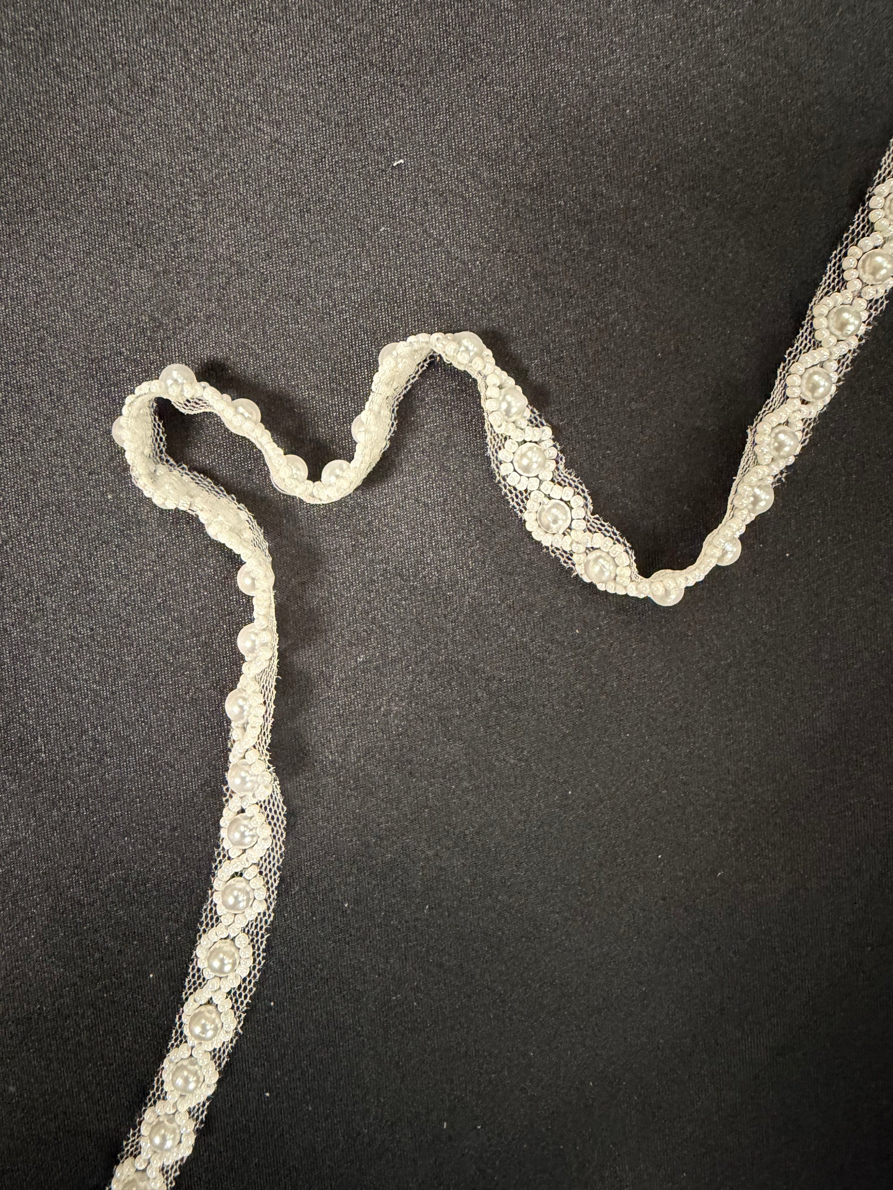 Elfenbein Perlenbesatz - EH2019