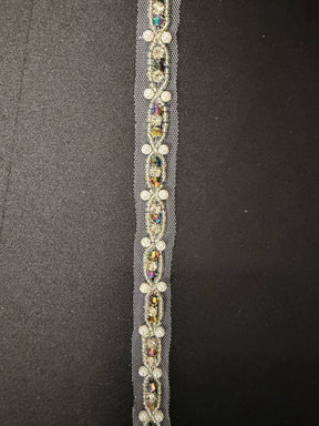 Multi Kristallperlenborte - EH1014