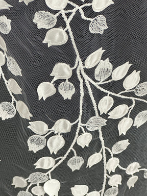 Elfenbeinfarbene 3D-Stickspitze - EB5034