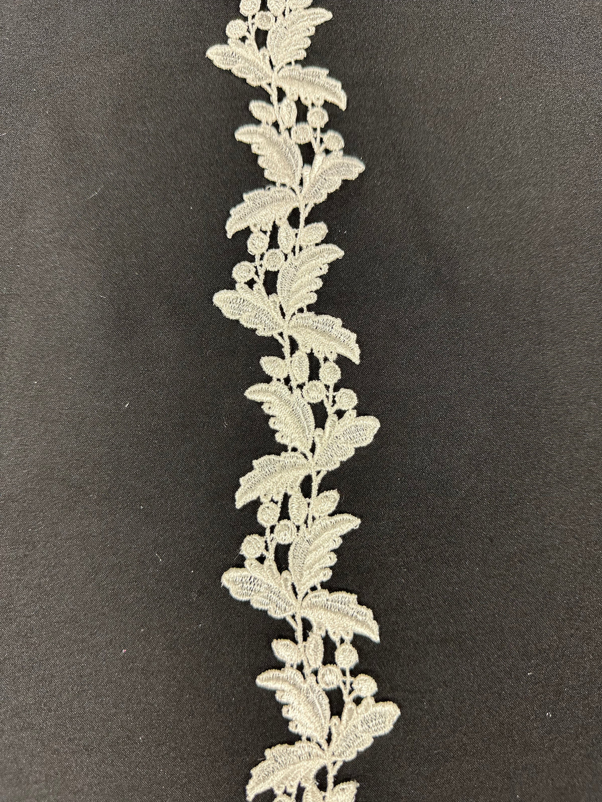 Elfenbeinfarbene Guipure-Spitzenborte - T319