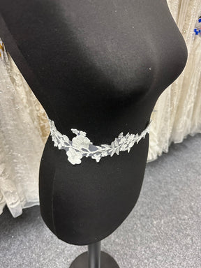 Elfenbeinfarbene Perlenspitzenborte - EF2006