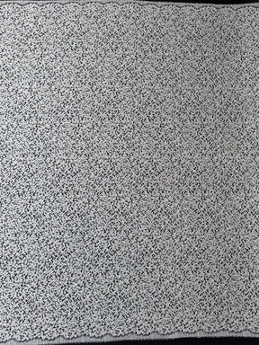 Elfenbeinfarbene französische Spitze mit Kordelstickerei – LA4005