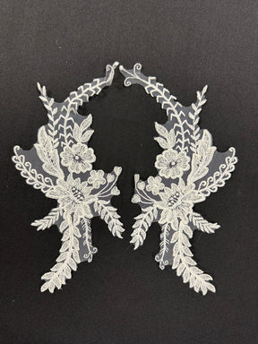 Elfenbeinfarbene Paillettenapplikationen – MT6002