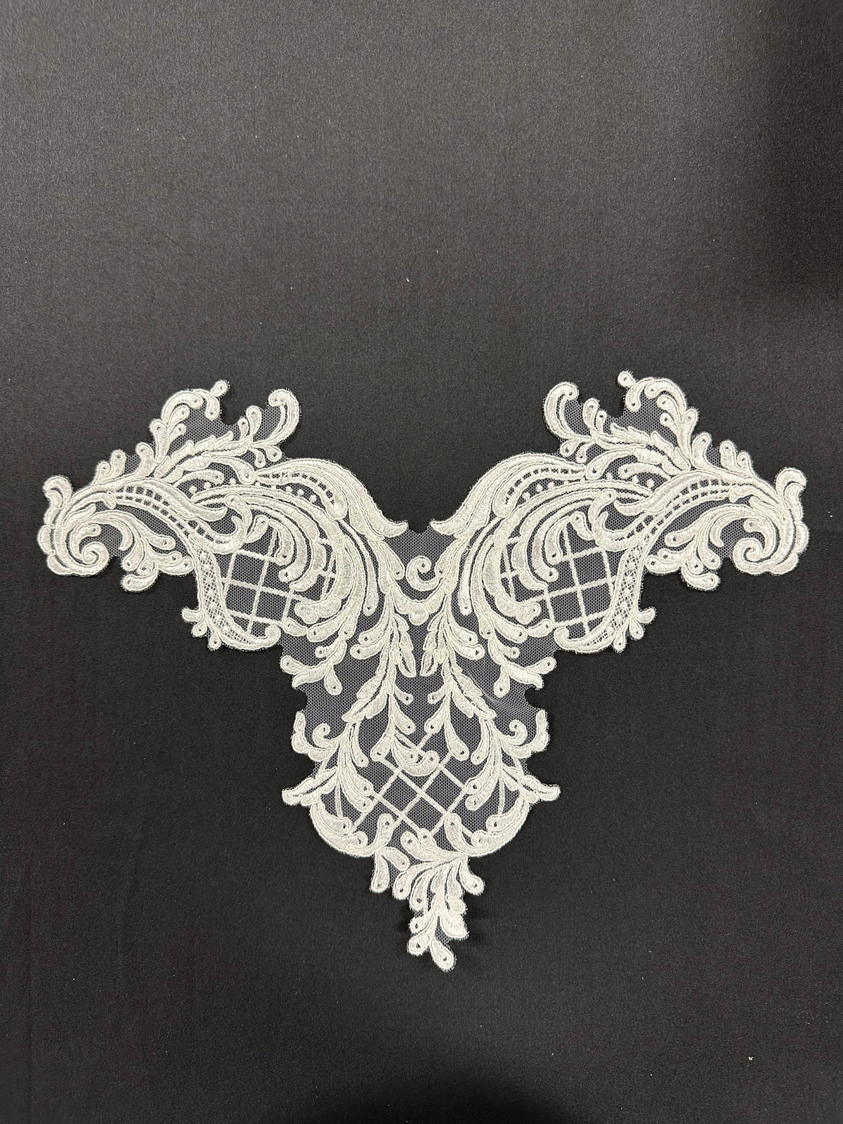 Ivory Large Corded Lace Applique - T799