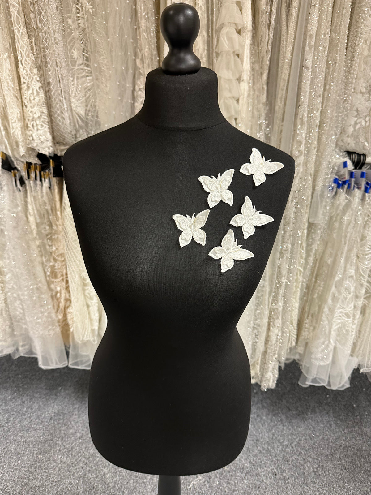 Ivory Butterfly Applique - T768