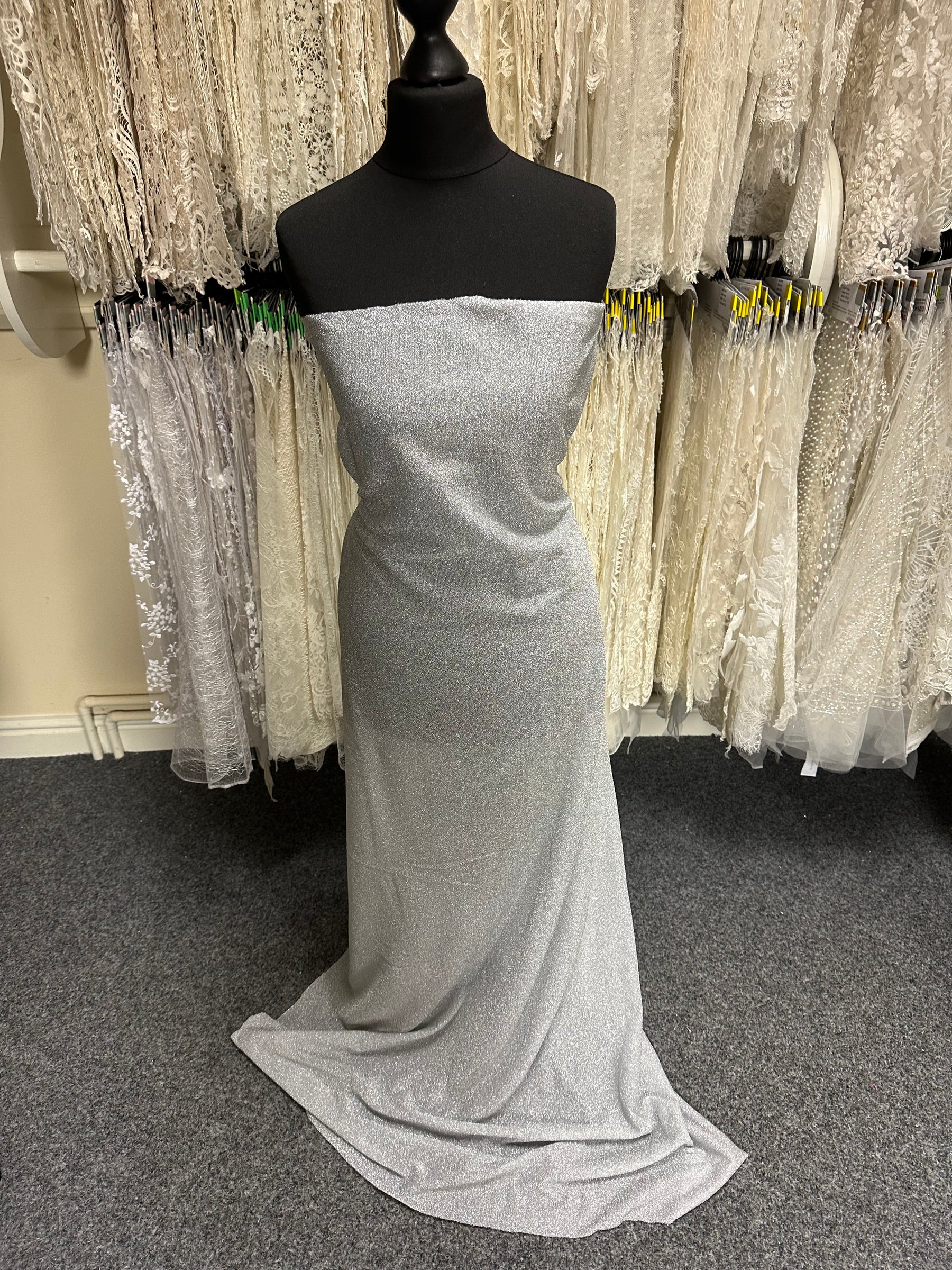 Silberner Glitzerstrick - Geist