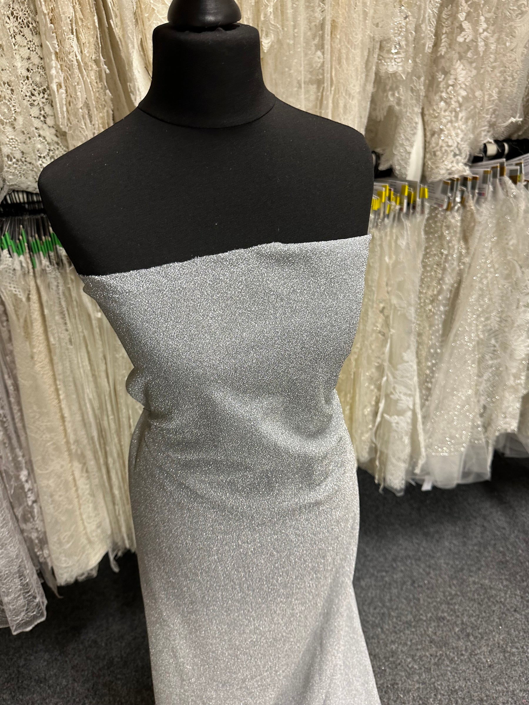 Silberner Glitzerstrick - Geist