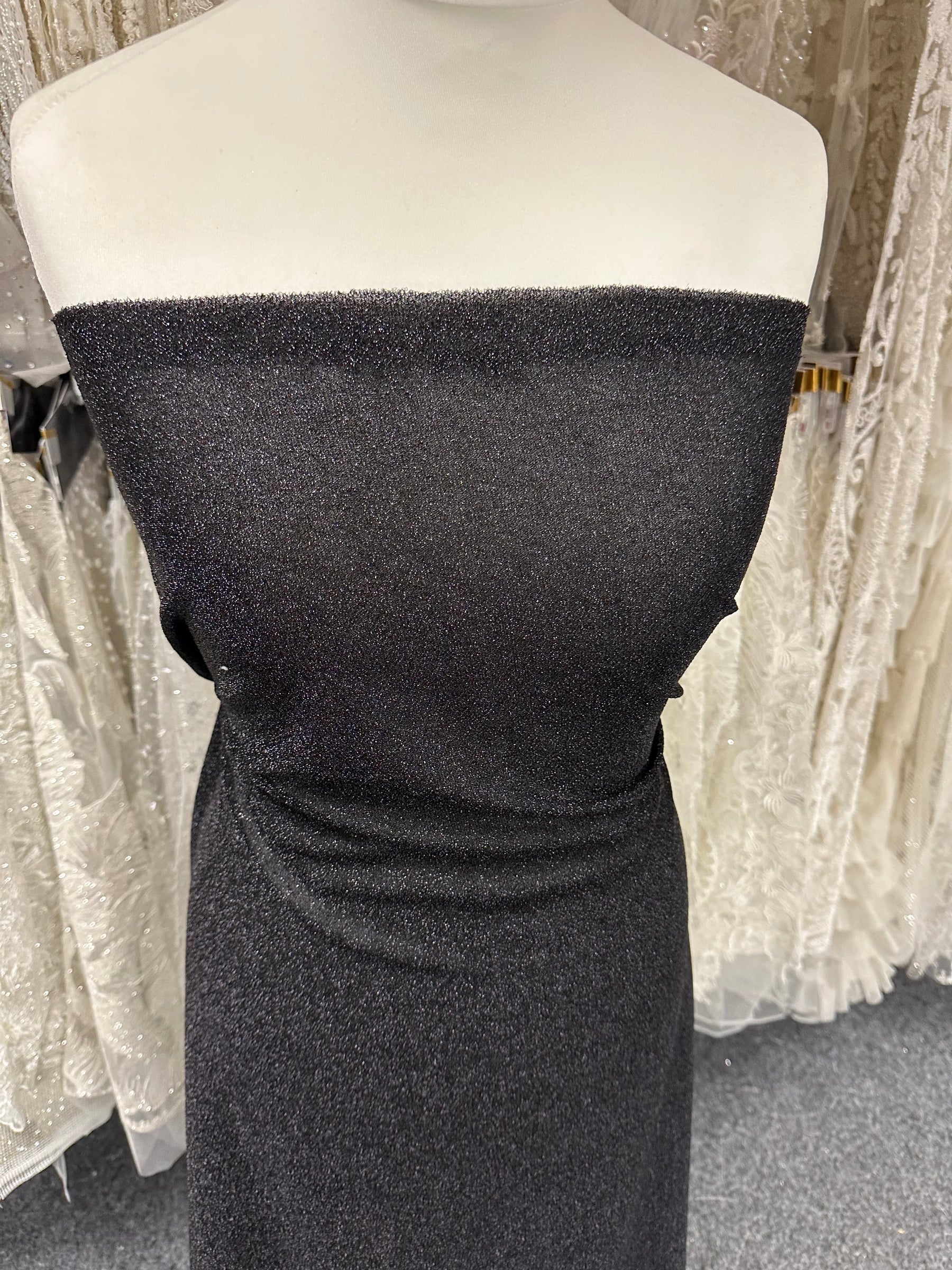 Schwarzer Glitzerstrick - Glitz (CF)