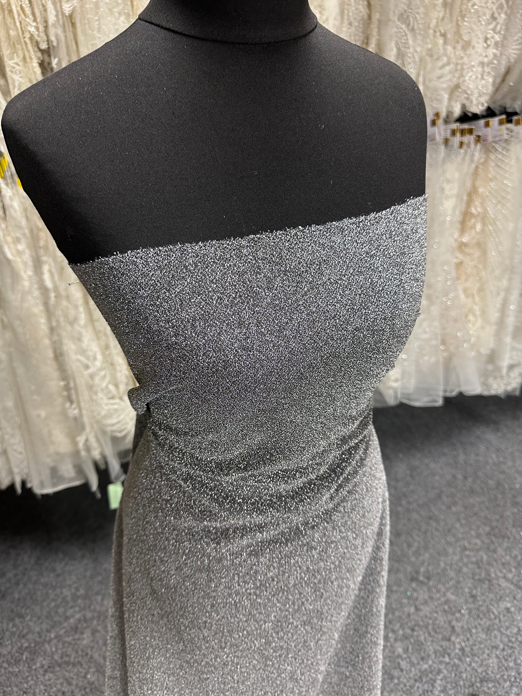 Schwarzer Glitzerstrick - Glitz (CF)