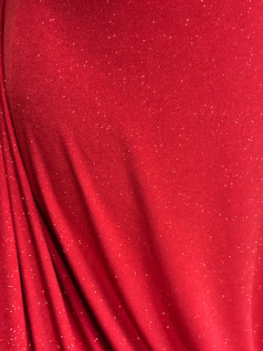 Roter Glitzer-Jersey-Stoff - Daredevil