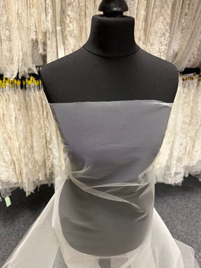 Hellelfenbeinfarbenes Netzkleid - Maestro