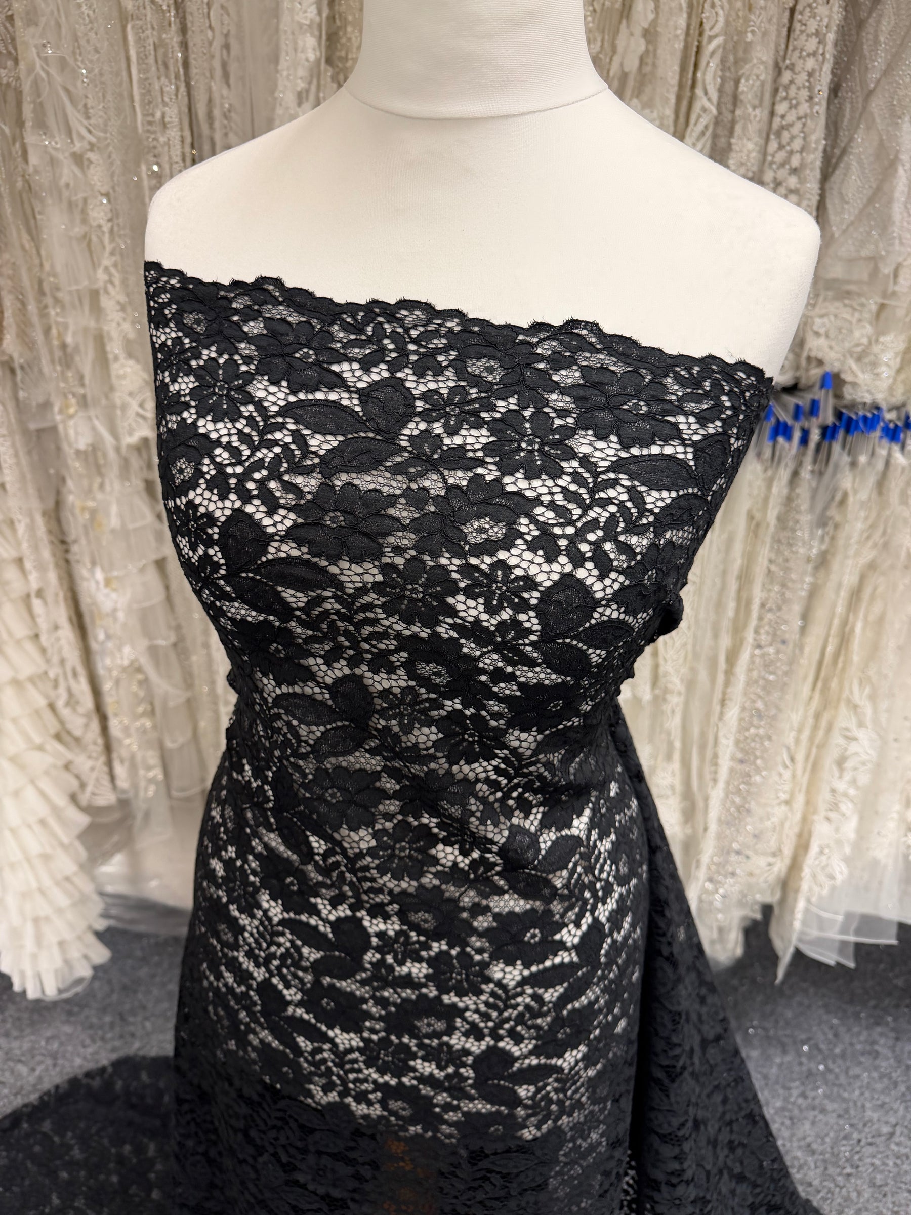 Black Corded Lace - Gothia