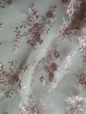 Babyrosa bestickte Spitze - Kirsty