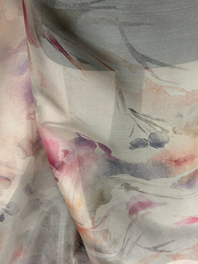 Multicoloured Printed Silk Organza - PR2004