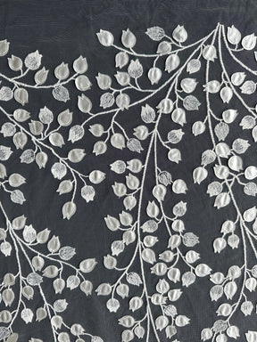 Elfenbeinfarbene 3D-Stickspitze - EB5034