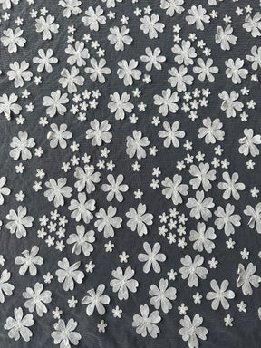 Elfenbeinfarbene bestickte Spitze - EB5046