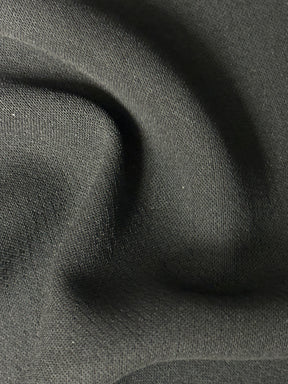 Schwarzer Polyester-Doppelkrepp - Lektion
