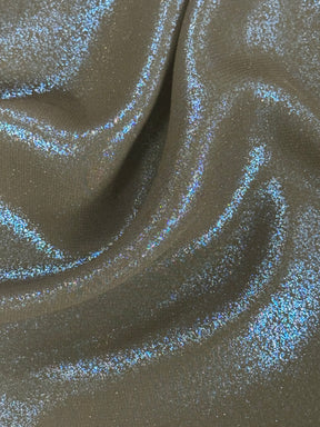 Silber auf schwarzem Chiffonfolien-Glitzer