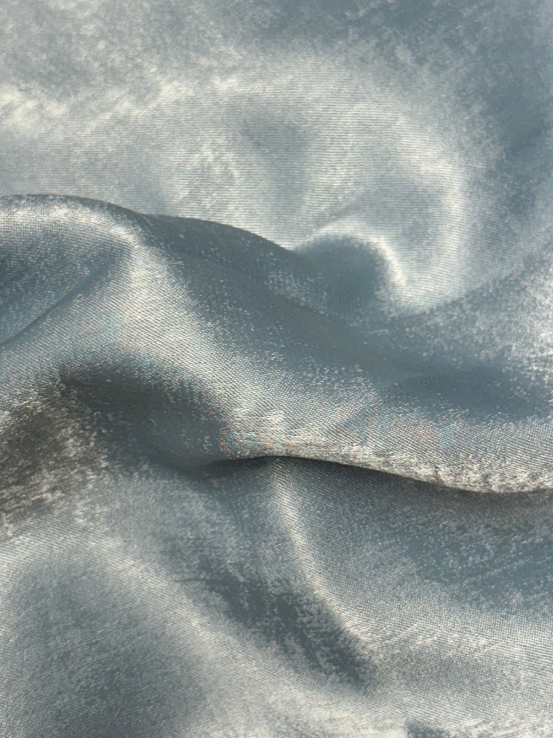 Eisblauer Polyester-Satin - Zweck