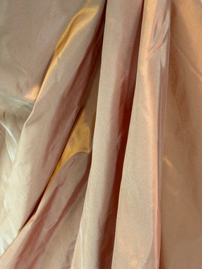 Weinrot/Gold Polyester Taft - P600