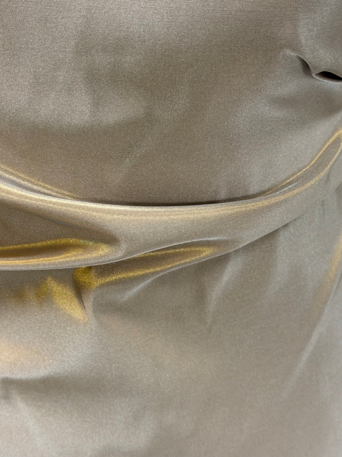 Schokoladenbraun/Gold Polyestertaft - P600
