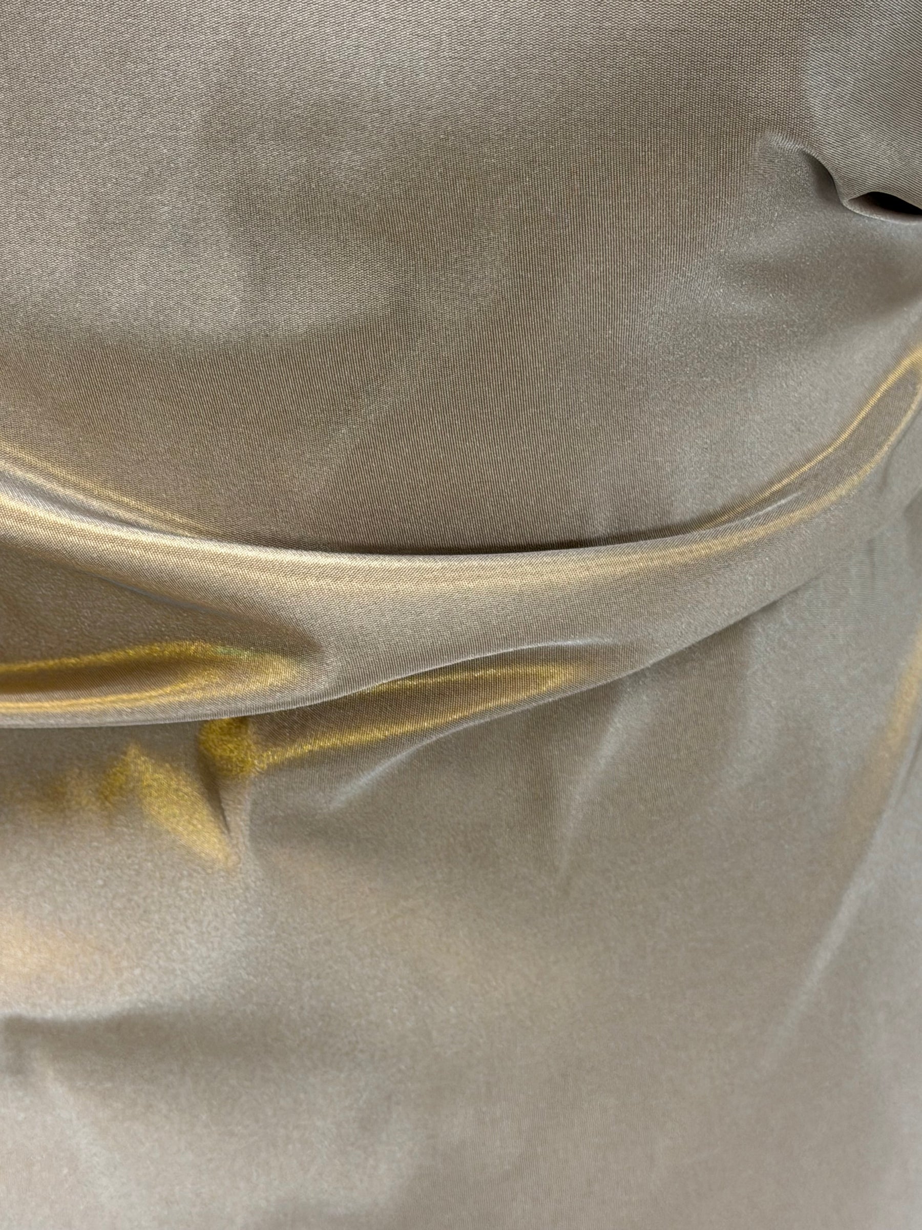 Schokoladenbraun/Gold Polyestertaft - P600
