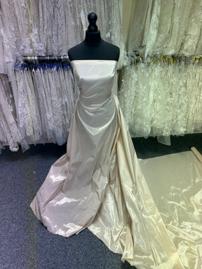 Champagner/Gold Polyester Taft - P600