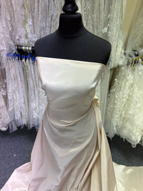 Champagner/Gold Polyester Taft - P600