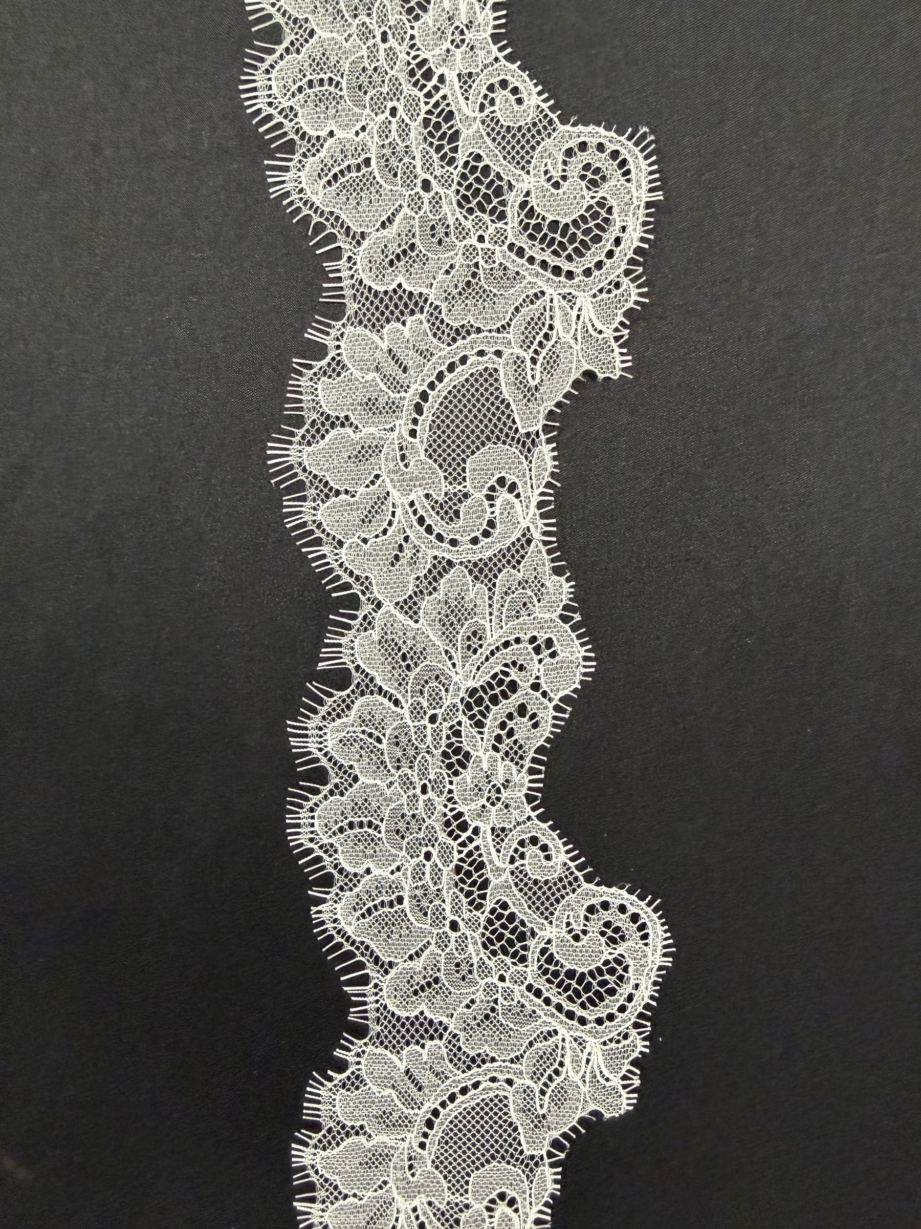 Ivory Raschel Lace Trim - Nebbi