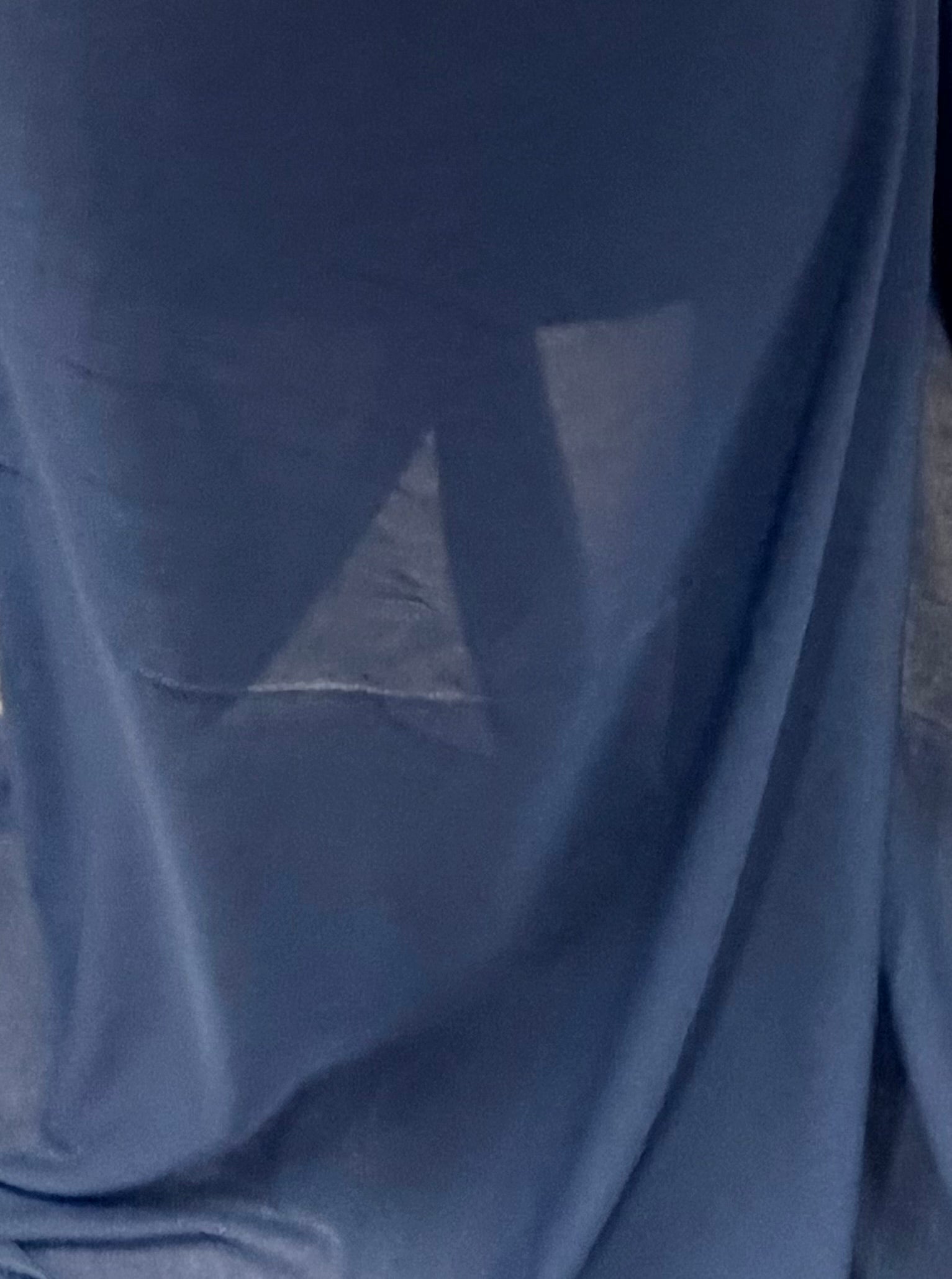 Marineblauer Polyester-Chiffon - Benevolence