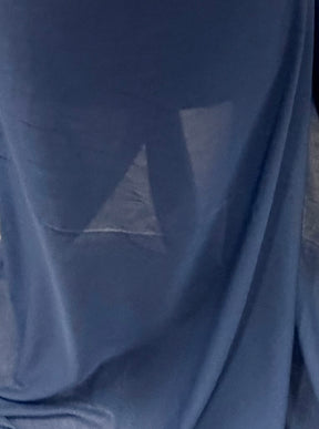 Marineblauer Polyester-Chiffon - Benevolence